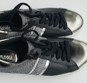 BROWN MICHAEL KORS LACE UP SNEAKERS